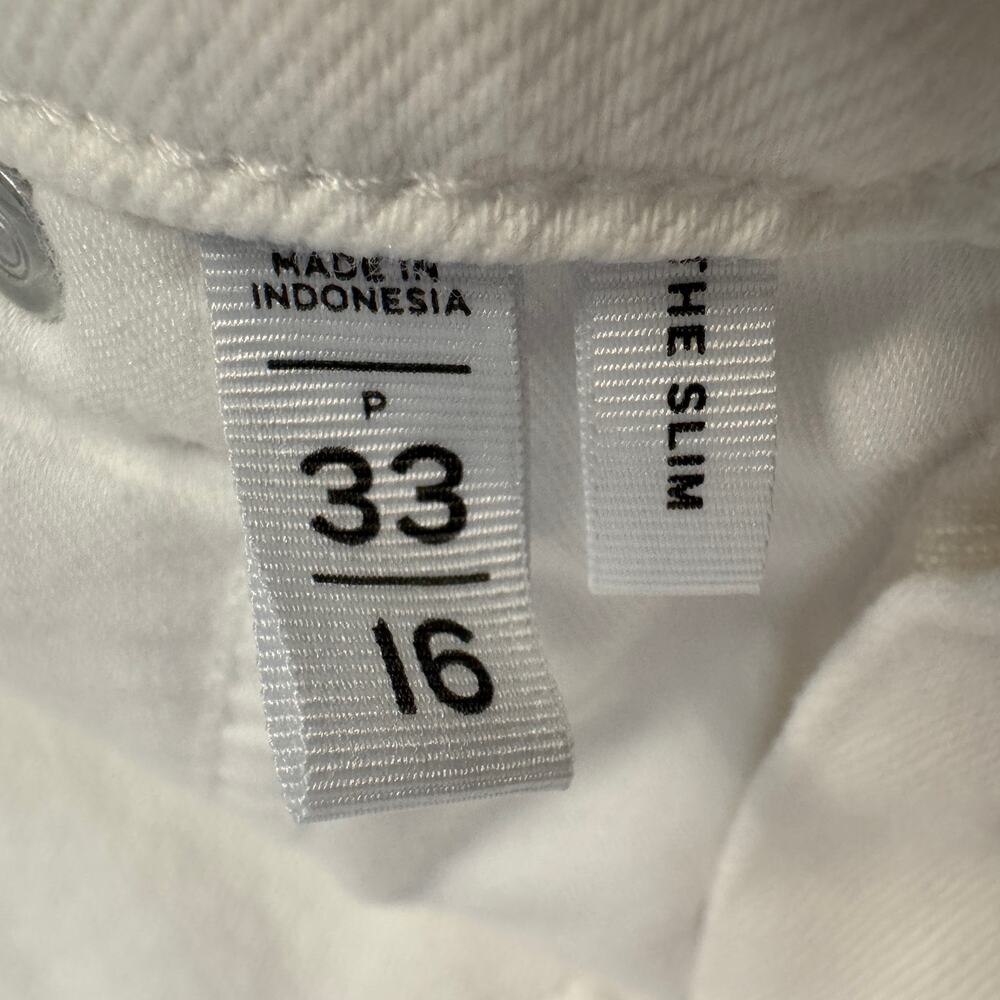 Loft High Rise The Slim Cropped White Jeans Size 33 Petite (16 Petite) - Picture 5 of 7